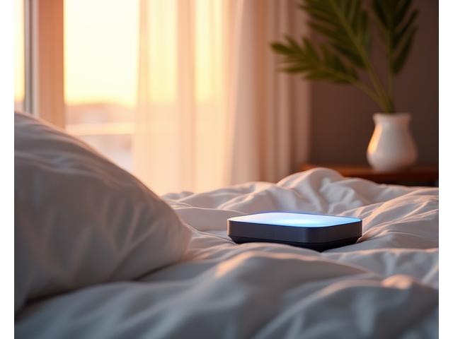 A serene bedroom scene with gentle morning light filtering in, featuring a person resting peacefully, symbolizing restorative sleep based on modern research.